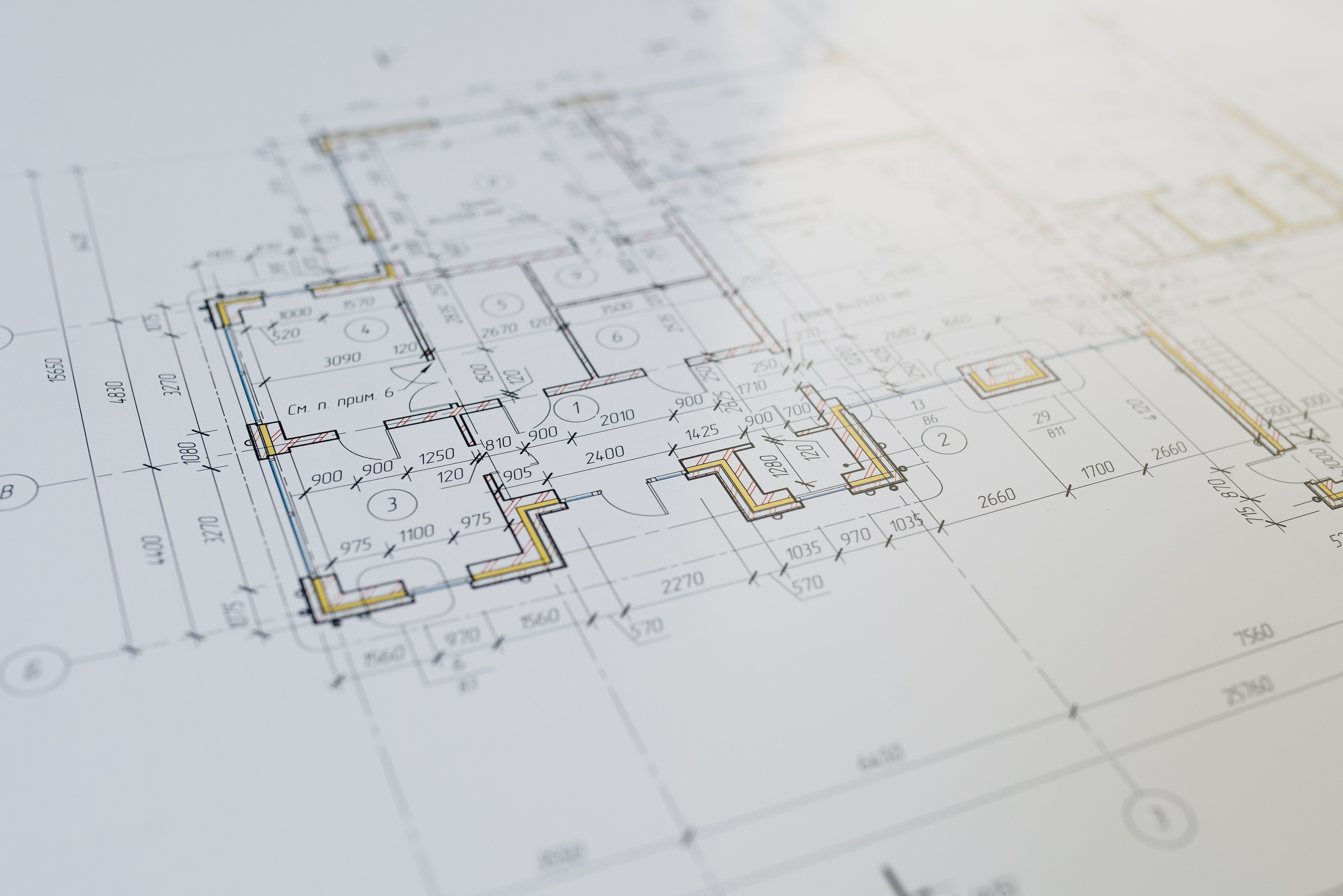 Blueprint example in small lot for an ADU
